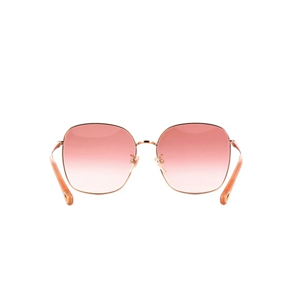 CHLOE ROSE GOLD GRADIENT OVERSIZED SQUARE SUNGLASSES CH0076SK - Picture 4 of 7